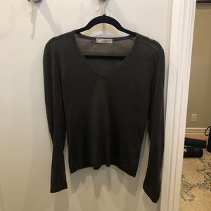 Brown Brunello Cucinelli cashmere sweater